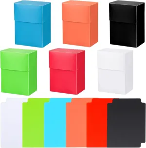 Frienda 12 Pack TCG Deck Boxes: Large Capacity Storage with Dividers for 80  Cards, Trading Card Games & Sports Cards