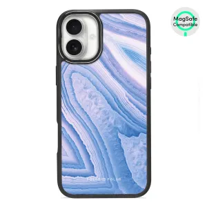Frozen River - iPhone 16 Plus Frosted Black Bumper MagSafe Case