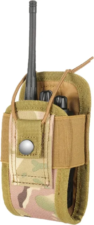 FRTKK Tactical Radio Holder Radio Holster Molle Radio Pouch Universal Radio Case Military Heavy Duty Radio Bag for Police Firefighter Two Ways Walkie Talkies Vest