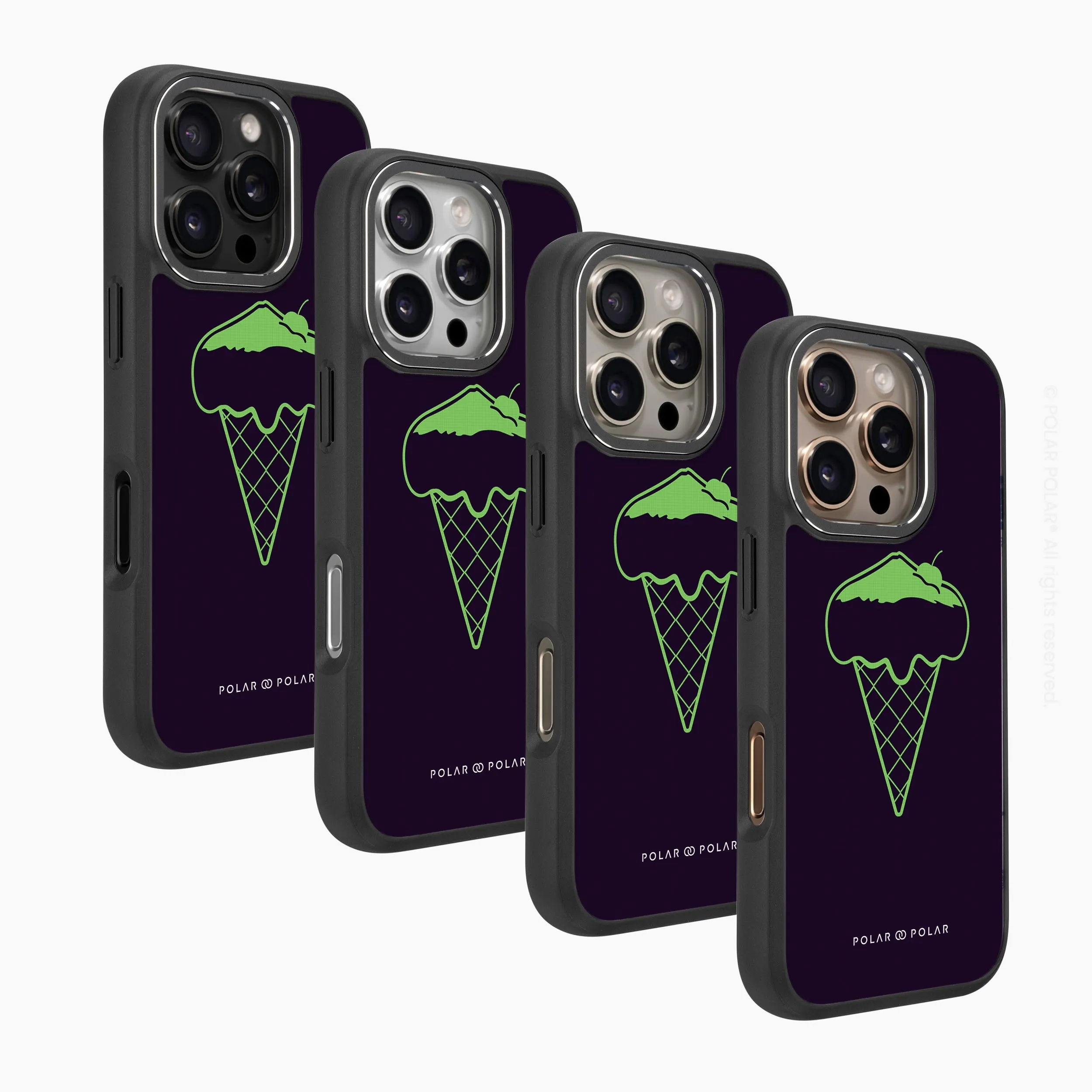 Fujisan Black Ice Cream - iPhone 16 Pro Frosted Black Bumper MagSafe Case