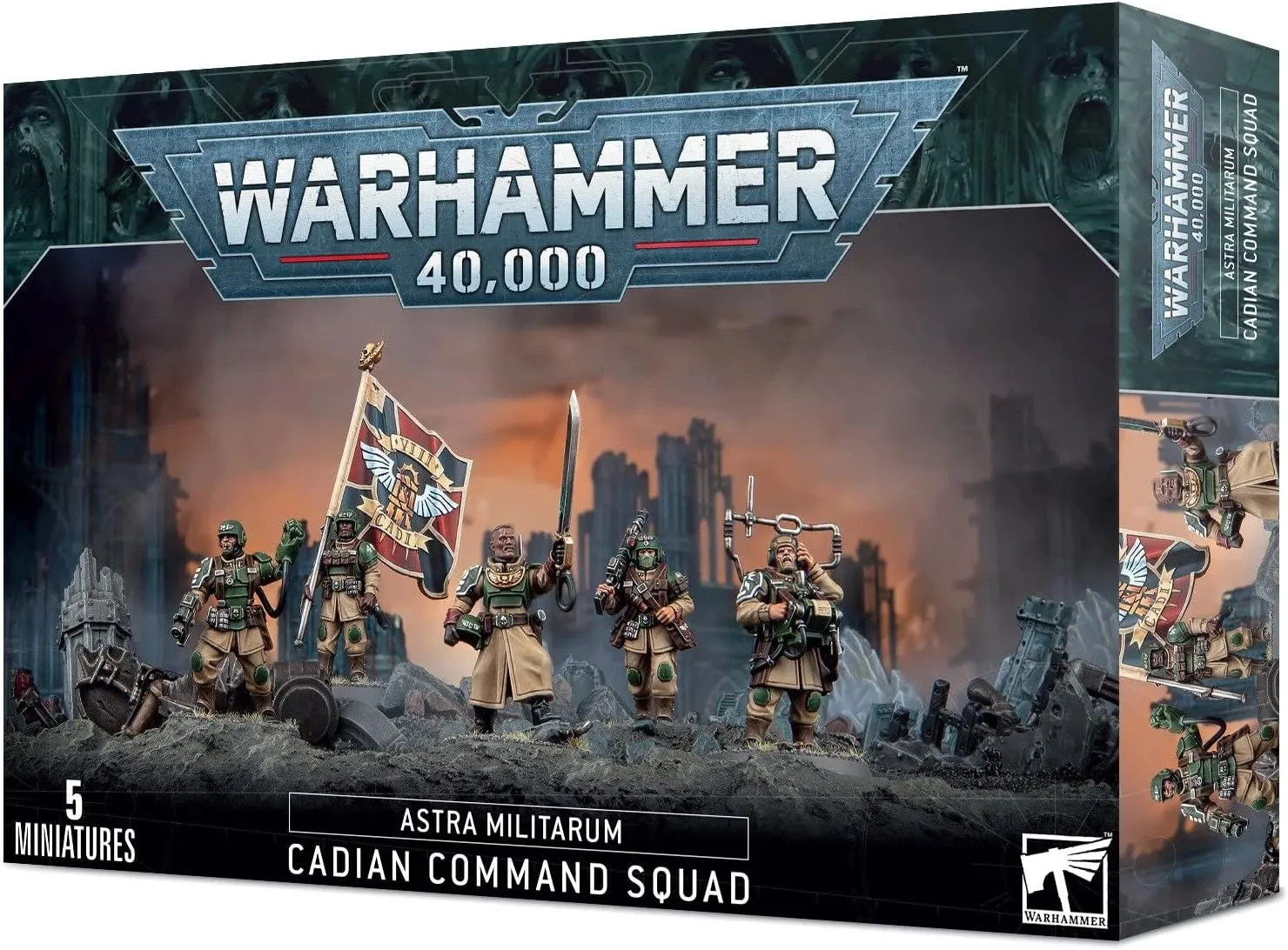 Games Workshop Warhammer 40k - Astra Militarum Cadian Command Squad (2023)