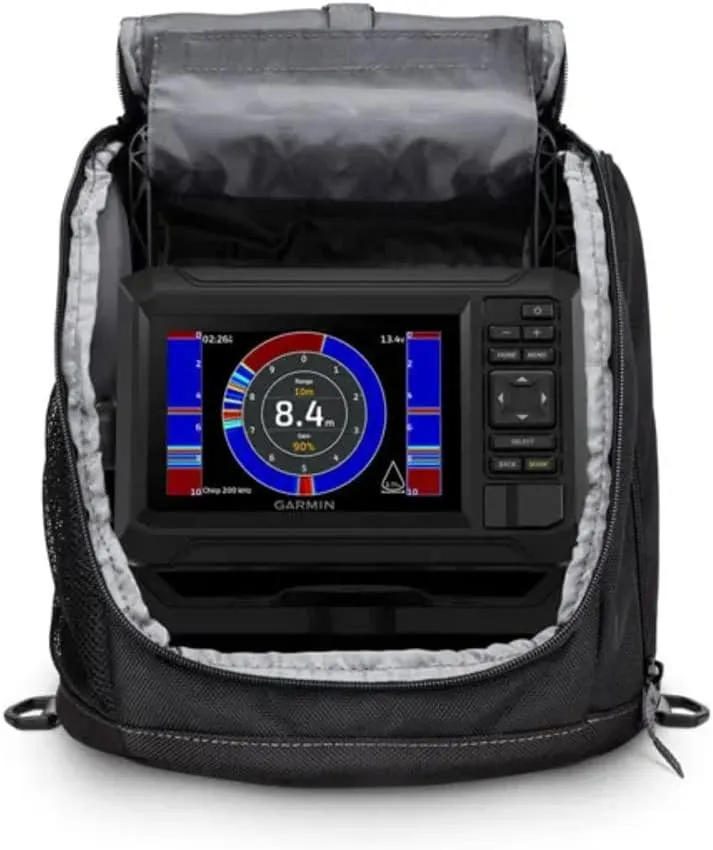 Garmin 010-02589-25 ECHOMAP UHD2 5" Ice Fishing Bundle - 5" Display, Dual Beam Sonar