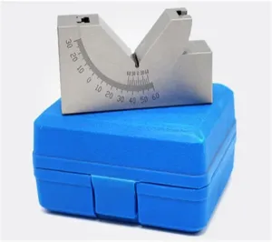 Gauge Block Set, AP-25 Precision 0-60 Degree Angle Plate,Angle Block,Adjustable Angle Gauge V Block, Measuring Tools for Router and Table Saw Accessories