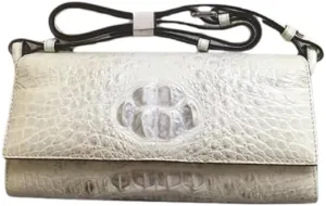 Genuine Crocodile Skin Lady Small Flap Purse Authentic Alligator Leather Women's Sling Shoulder Bag Female Cross Body Bag
