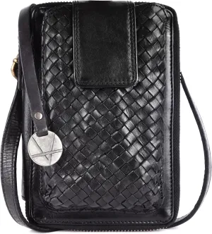Genuine Leather Small Leather Crossbody Bags For Women Cell Phone Purse, Trendy Casual Detachable Strap