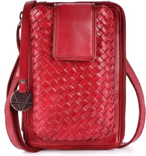 Genuine Leather Small Leather Crossbody Bags For Women Cell Phone Purse, Trendy Casual Detachable Strap