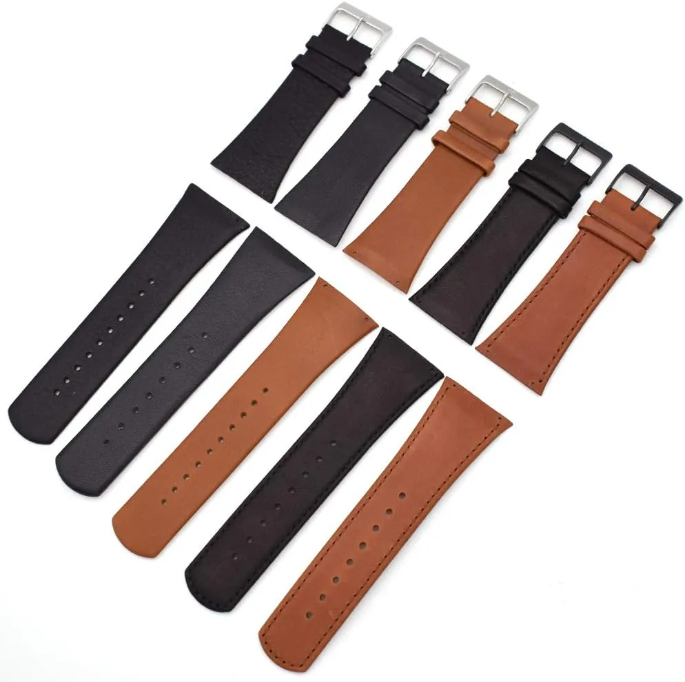 Genuine Leather Watch Strap for Skagen Mens Watches 30mm with Screw