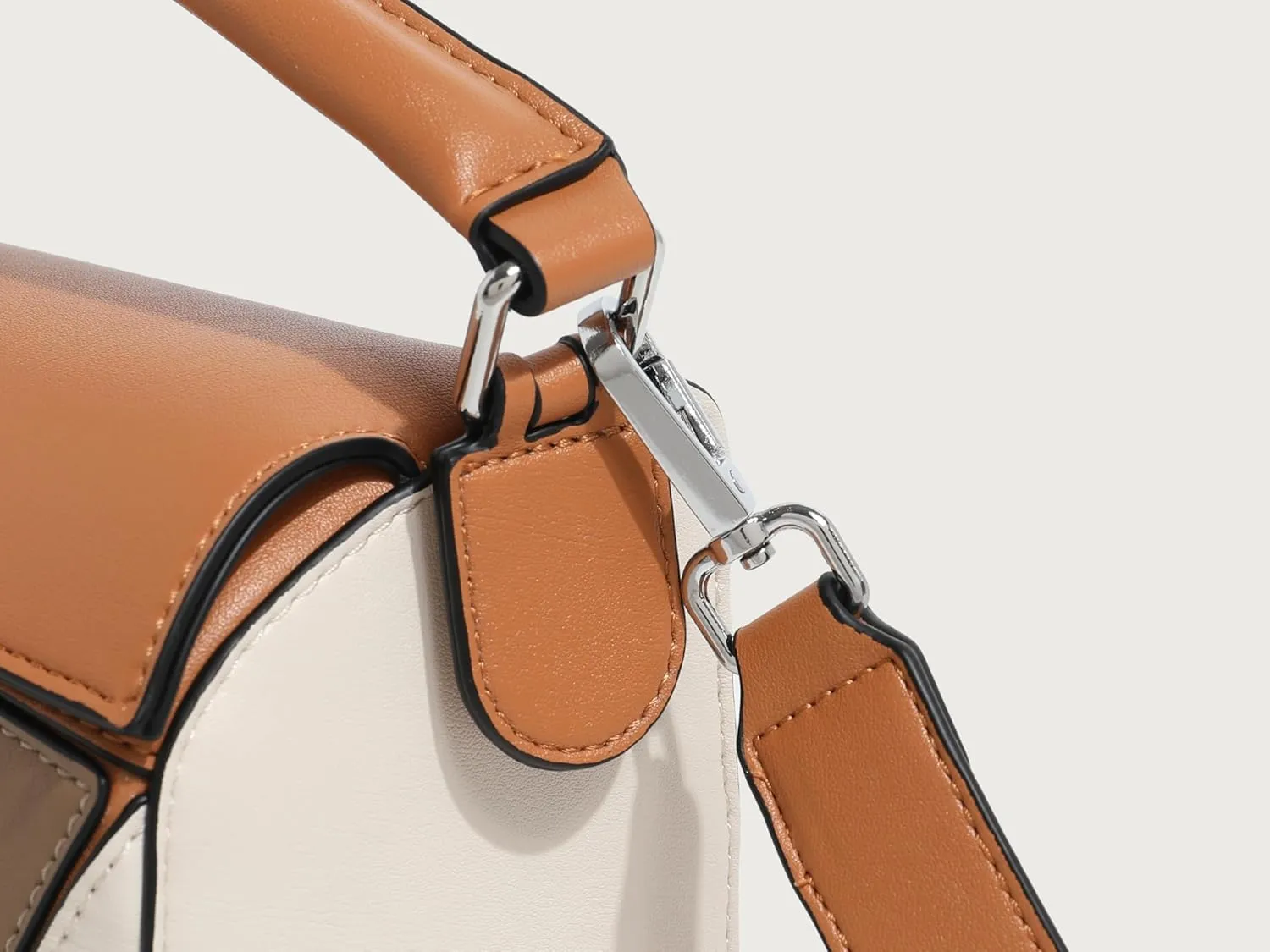 geometry bag splicing women's bag hand carrying big bag pillow bag web celebrity with the same fashion shoulder bag