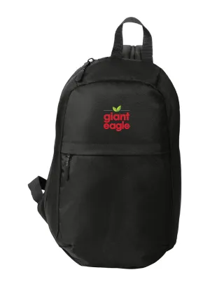 Giant Eagle Embroidered Black Crossbody Backpack
