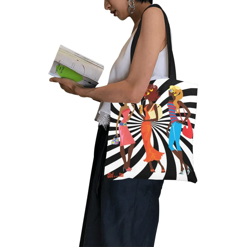 Girl 3 Divas Canvas Tote Bag