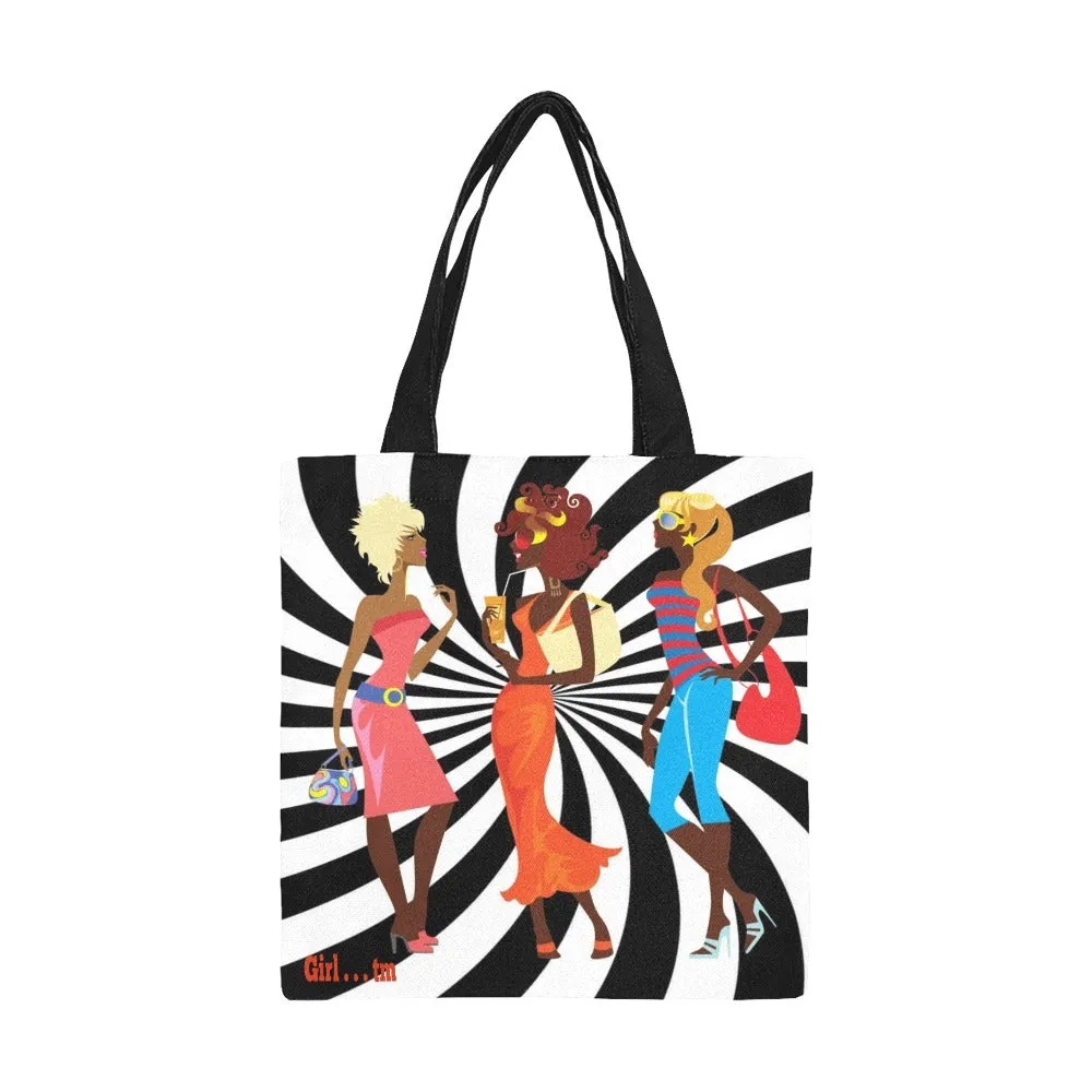 Girl 3 Divas Canvas Tote Bag