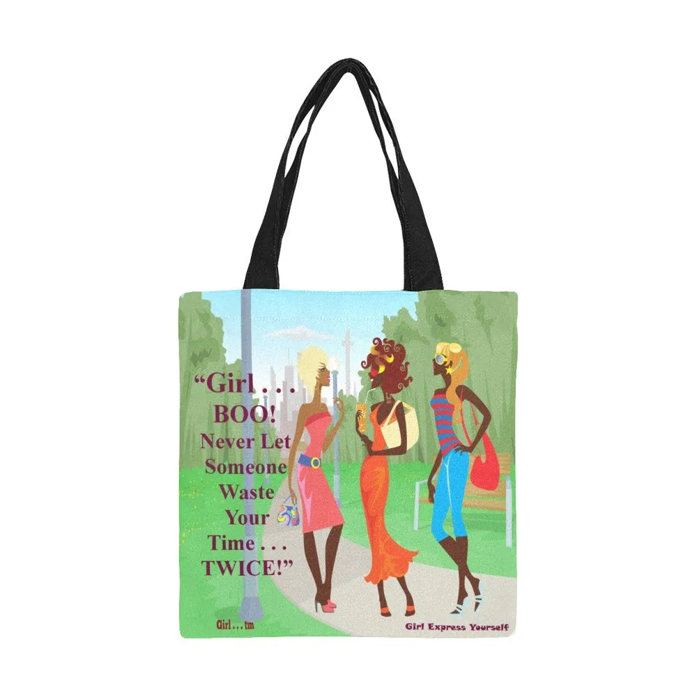 Girl Never Let Someone Canvas Tote Bag