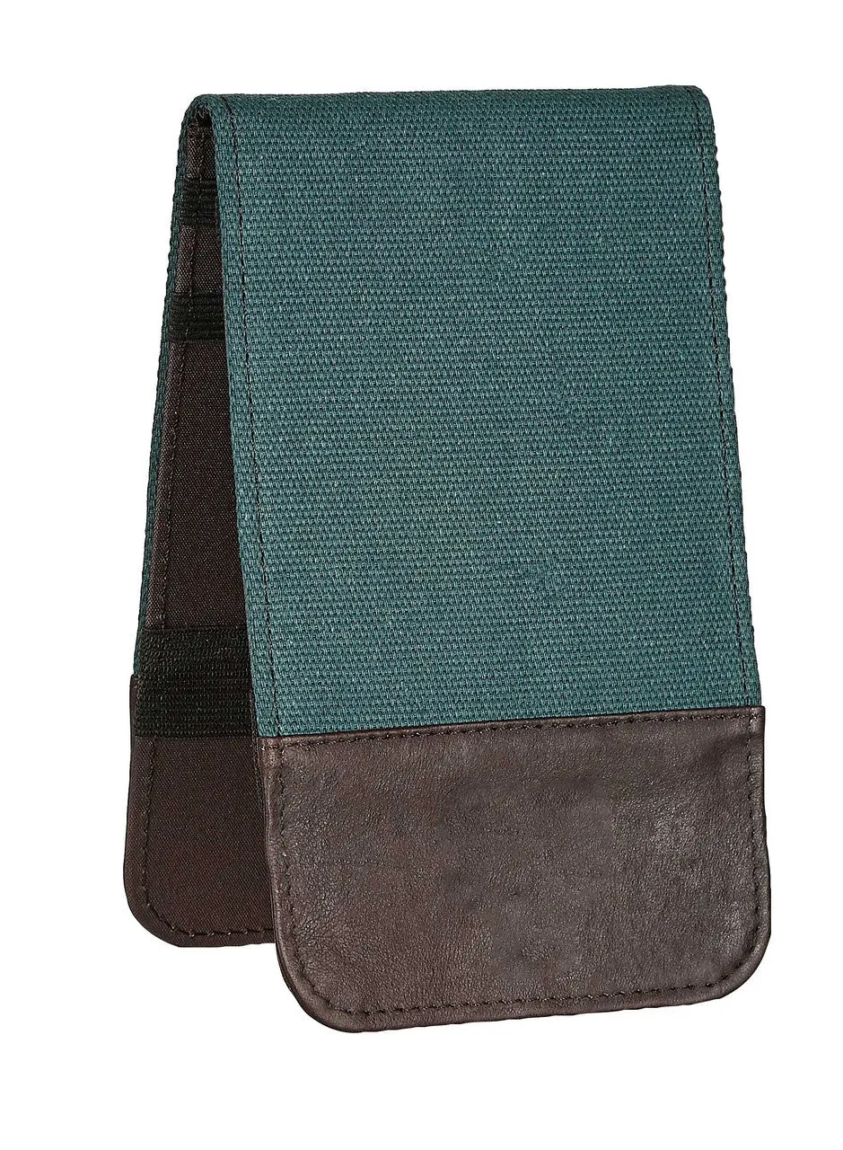 Golf Scorecard Holder & Yardage Book, Canvas with Colombian Leather Trim