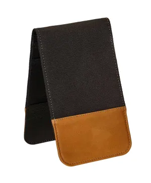 Golf Scorecard Holder & Yardage Book, Canvas with Colombian Leather Trim