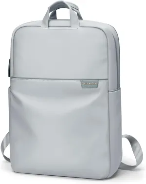 GOLF SUPAGS Travel Laptop Backpack for Women Anti Theft Slim Durable College Bookbag Business Computer Bag Fit 17Inch Notebook (Pale Grey, 17Inch)