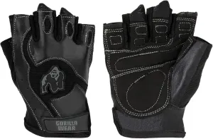 GORILLA WEAR Get a Grip Mitchell Training Gloves - Black: Maximum Ventilation, Reinforced Grip & Protection Black S