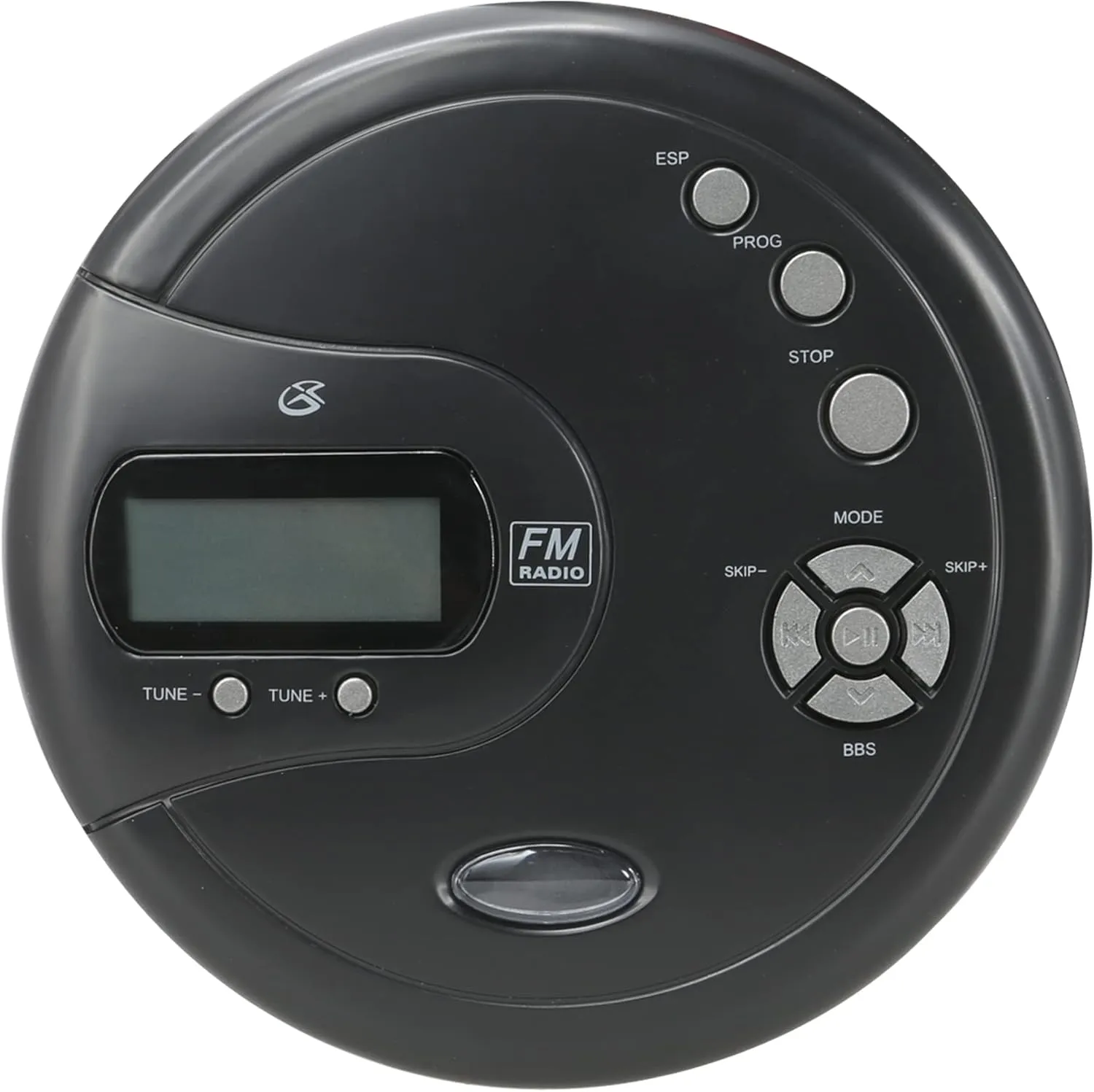 GPX PC332B Portable CD Player with Anti-Skip Protection, FM Radio and Stereo Earbuds - Black