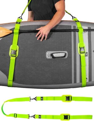 Gradient Fitness Kayak/Paddle Board/Surfboard Shoulder Strap | Hands-Free SUP Carrying Strap For All Size Boards