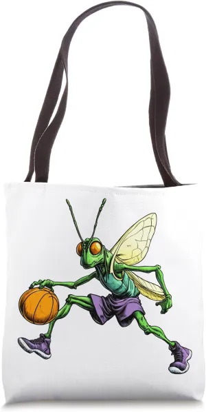 Grasshopper Basketball Tote Bag