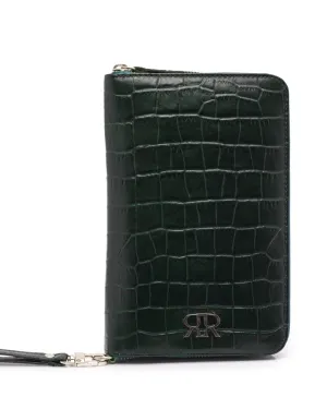 Green Leather Document Holder GINEVRA
