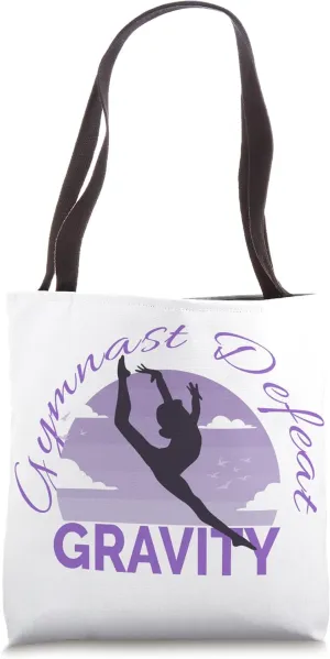 Gymnastic Gymnastics Acrobatic Defeat Gravity Tote Bag