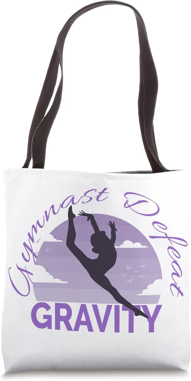Gymnastic Gymnastics Acrobatic Defeat Gravity Tote Bag