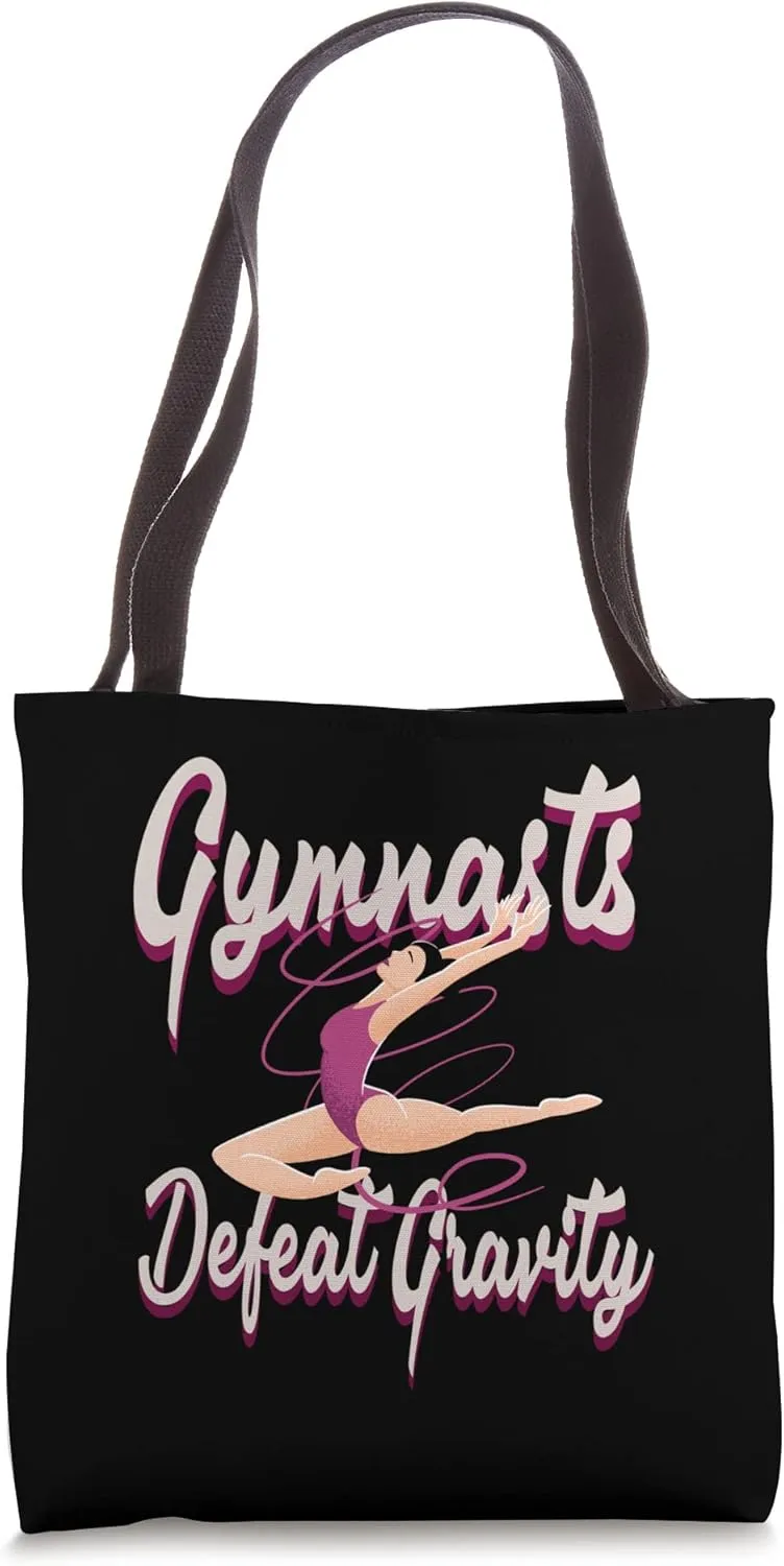 Gymnastic Gymnastics Acrobatic Defeat Gravity Tote Bag