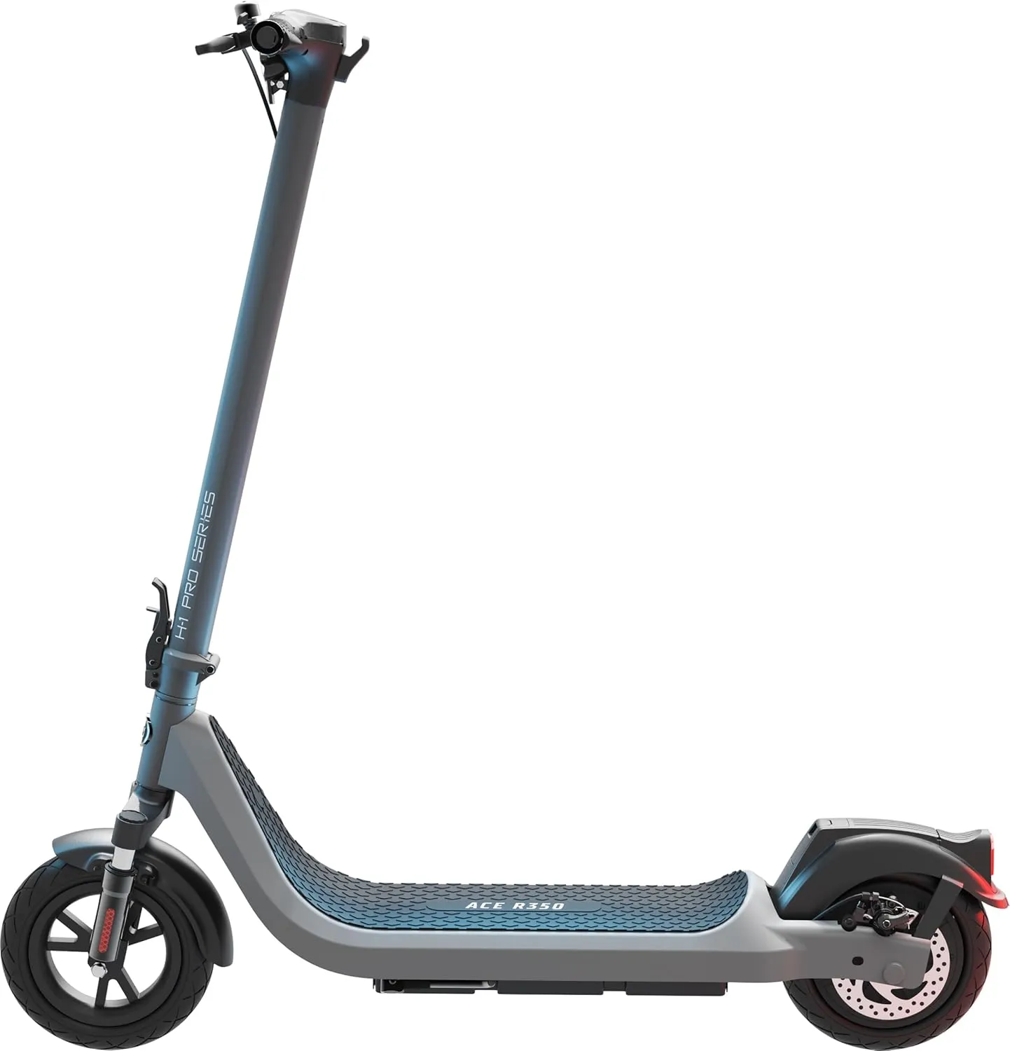 H-1 Pro Series Ace R350/R450 Foldable Electric Scooter with 350W/450W Brushless Motor, 15.5 to 20 mph Max Speed, 10” Self-Sealing Tubeless Tires, and 18.5 to 25.6 Mile Range