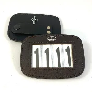 Hamag Leather Bridle Number Holder - Brown