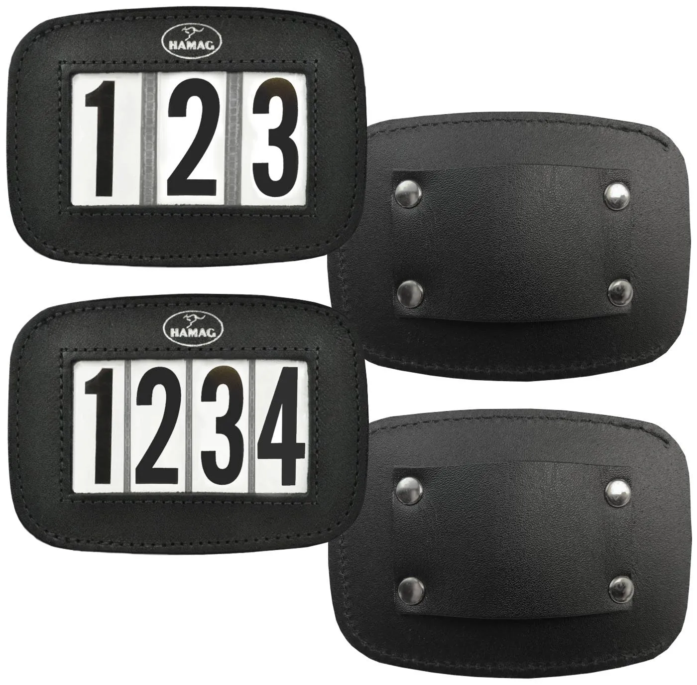 Hamag Leather Halter Number Holders