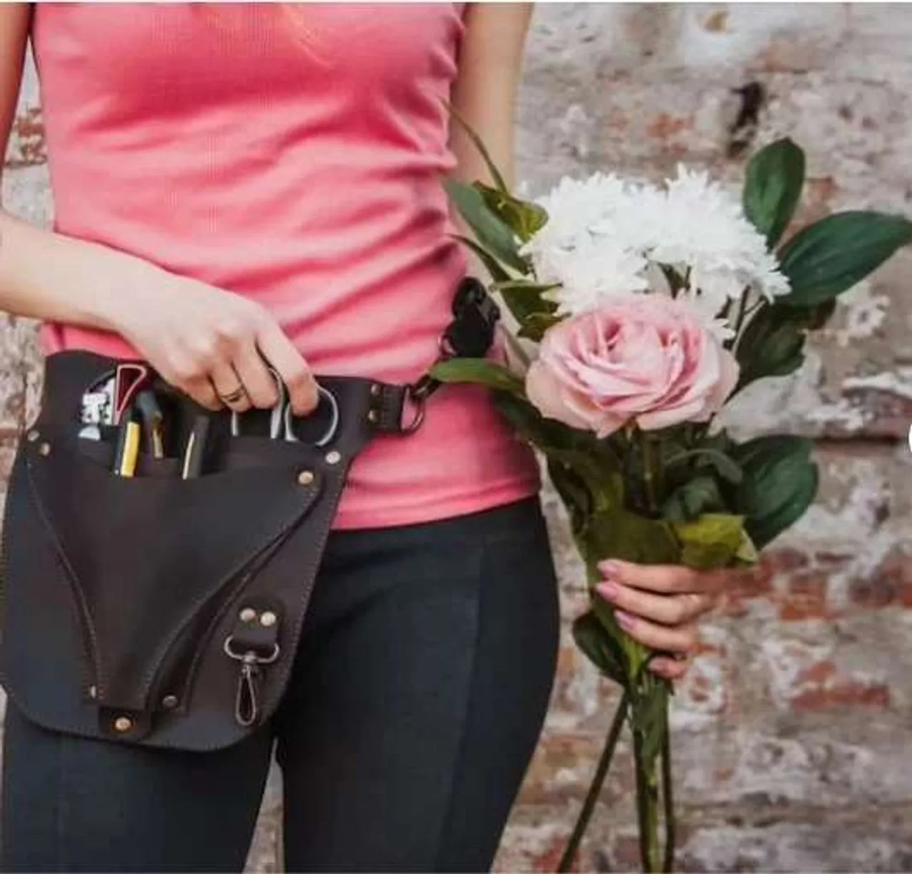 Handmade Leather Florist Tool Belt