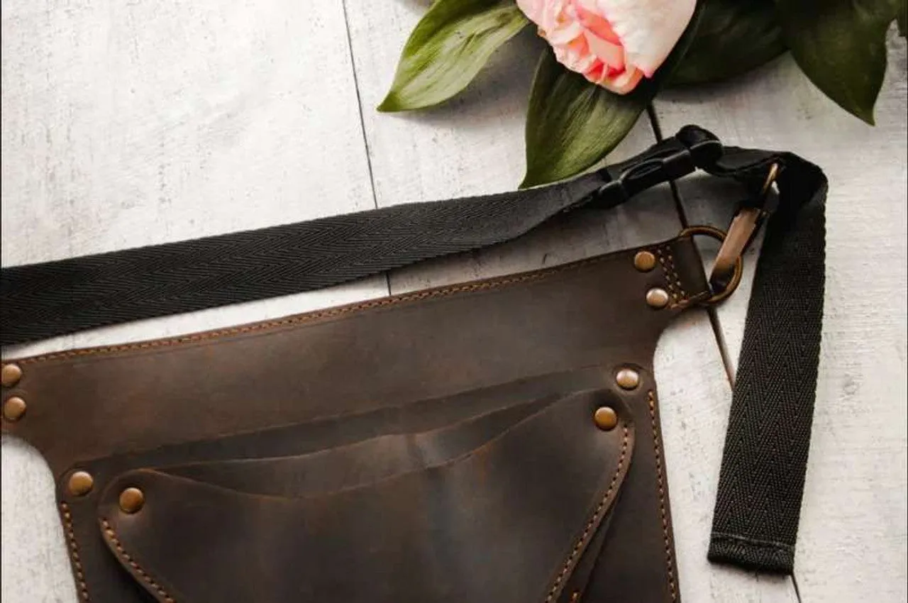 Handmade Leather Florist Tool Belt