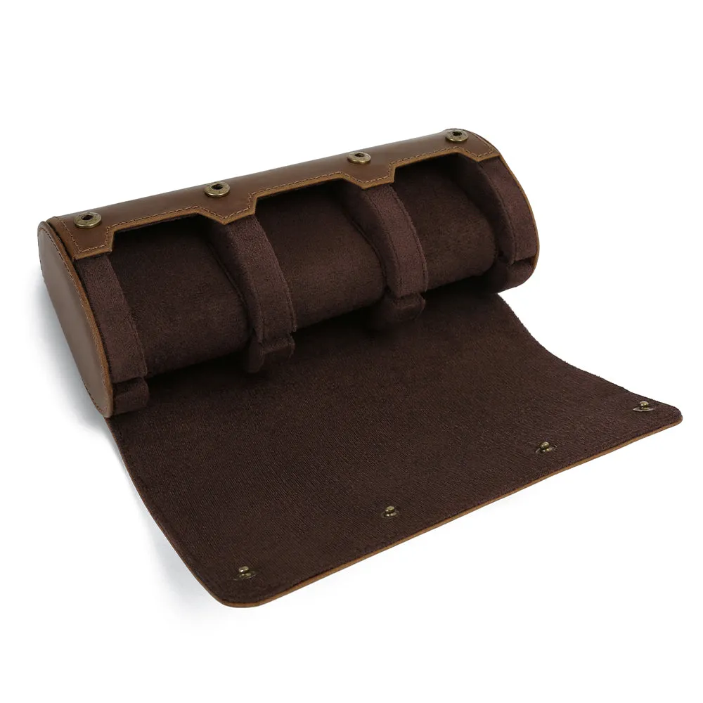 Handmade Vintage Luxury Genuine Leather Watch Case for Jewelry Storage