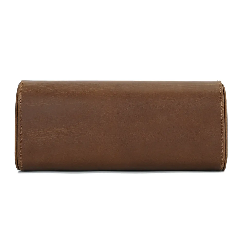 Handmade Vintage Luxury Genuine Leather Watch Case for Jewelry Storage