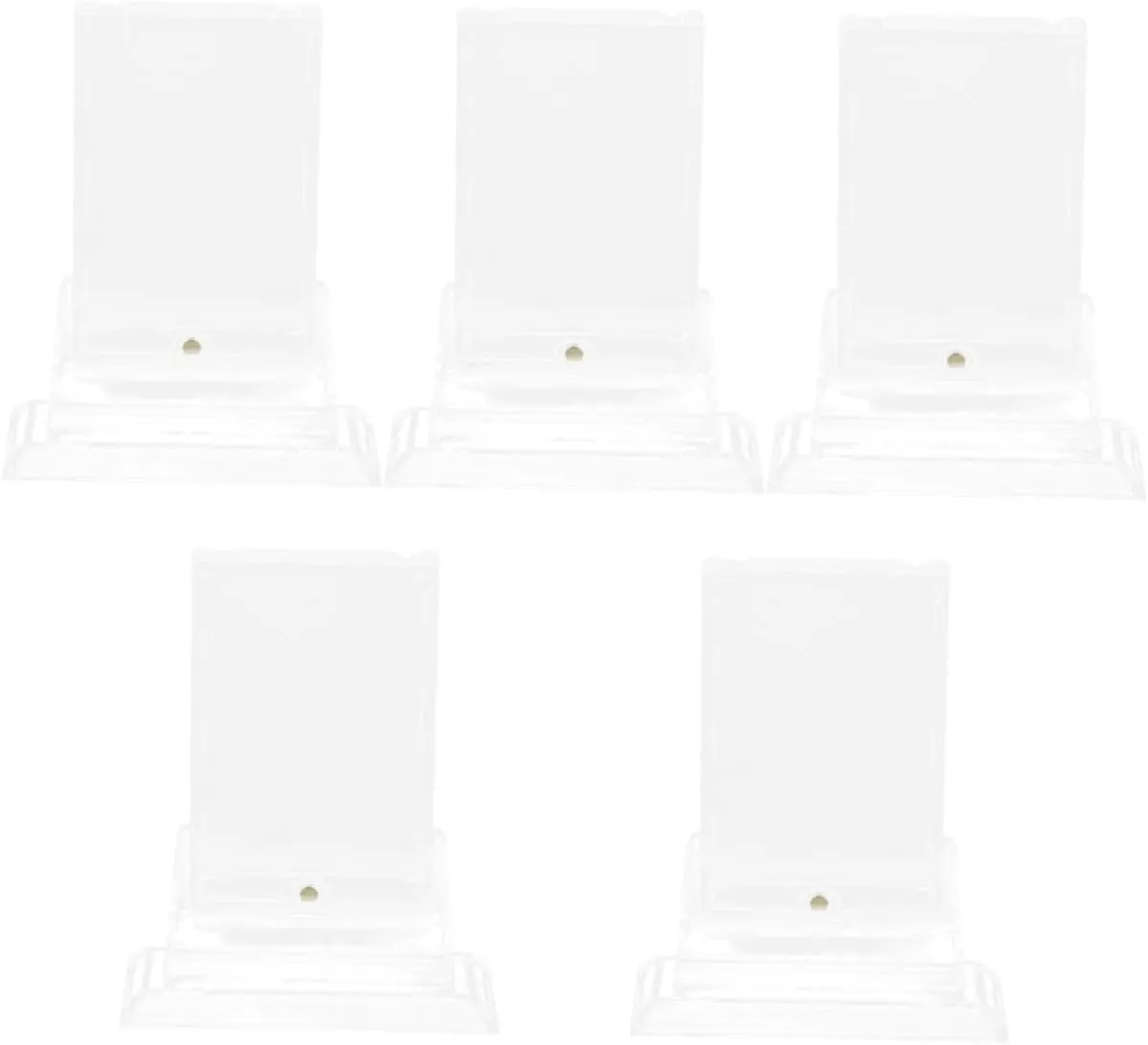 Happyyami 5sets Baseball Card Display Rack Support Stand for Game Cards Collectibles Compact Portable Design for Organized Storage Easy to Use