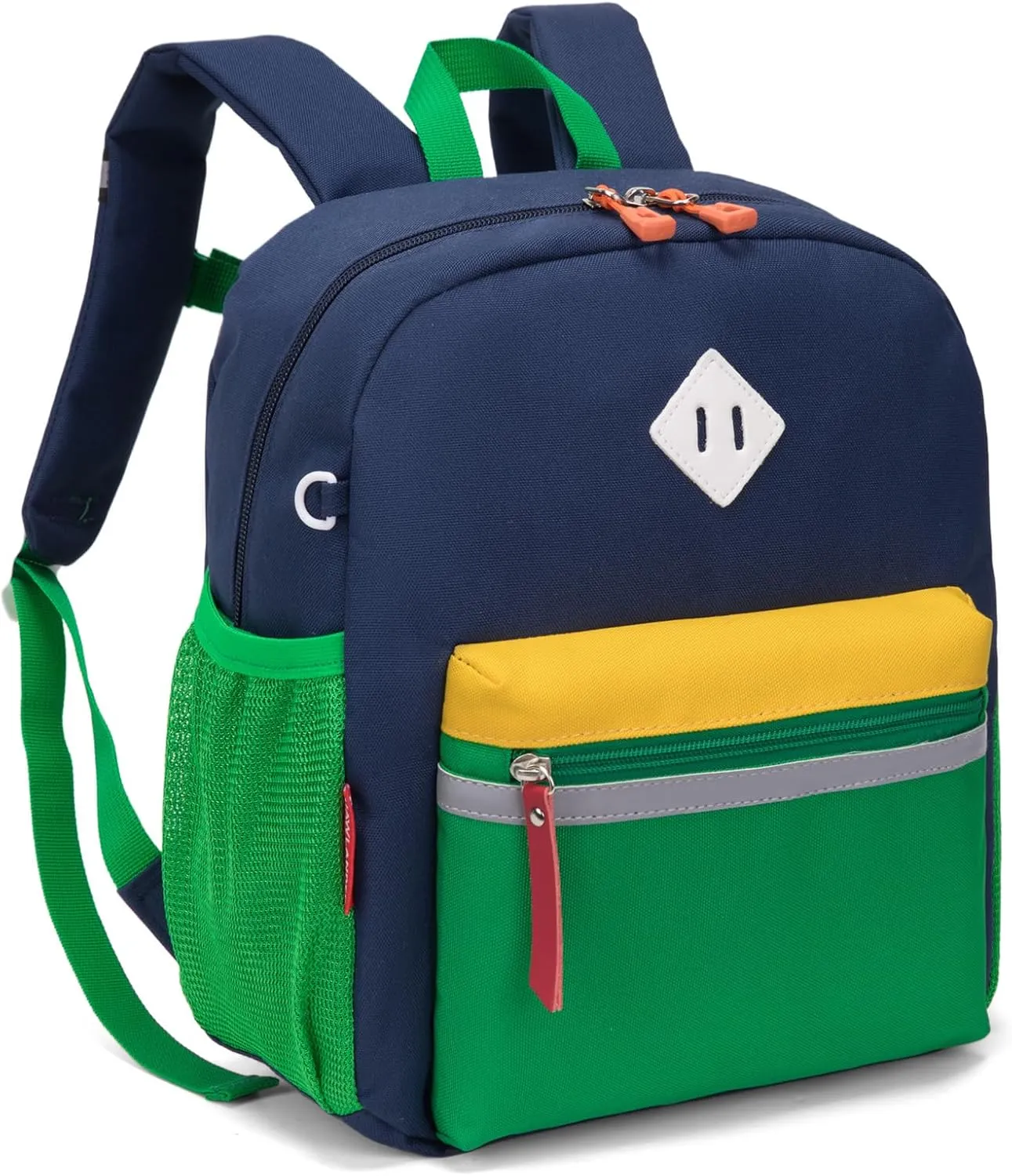 HawLander Little Kids Backpack for Boys Toddler School Bag Fits 3 to 6 years old, 12 inch, Blue Green