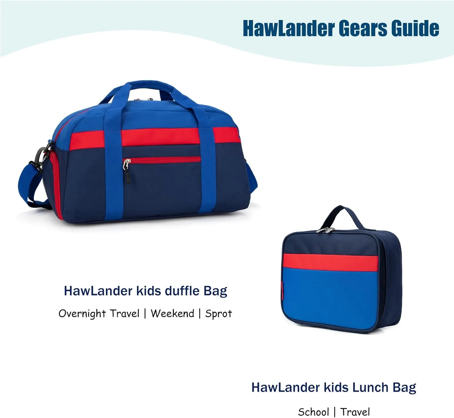 HawLander Little Kids Backpack for Boys Toddler School Bag Fits 3 to 6 years old, 12 inch, Blue