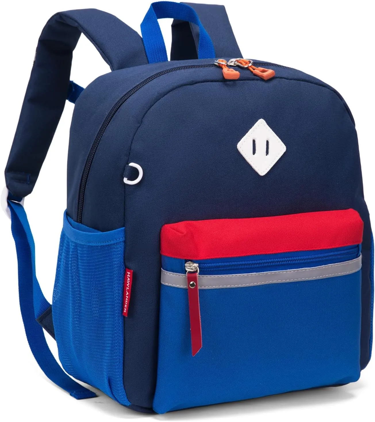 HawLander Little Kids Backpack for Boys Toddler School Bag Fits 3 to 6 years old, 12 inch, Blue