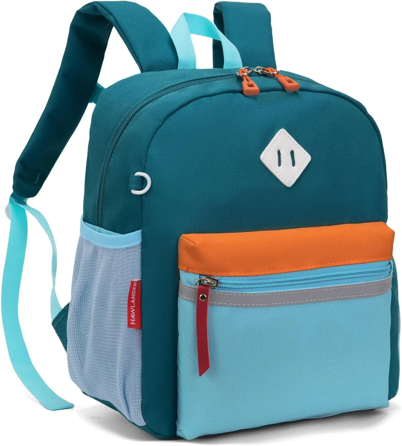 HawLander Little Kids Backpack for Boys Toddler School Bag Fits 3 to 6 years old, 12 inch, Blue