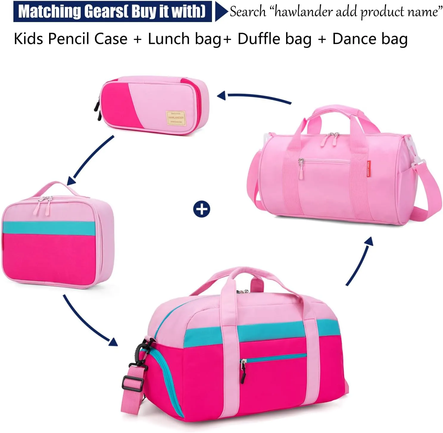 HawLander Preschool Backpack for Toddler Girls, Kids School Bag, Ages 3 to 7 years old, Mini, Pink Yellow