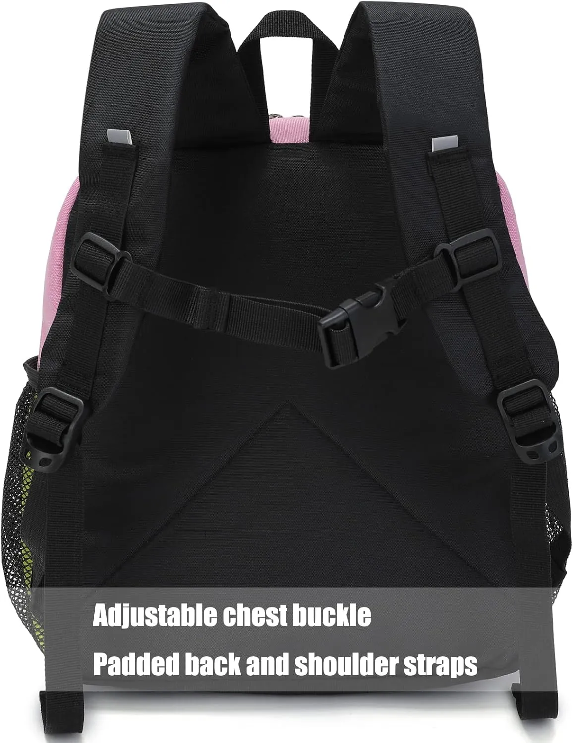 HawLander Preschool Backpack for Toddler Girls, Kids School Bag, Ages 3 to 7 years old, Mini, Pink Yellow
