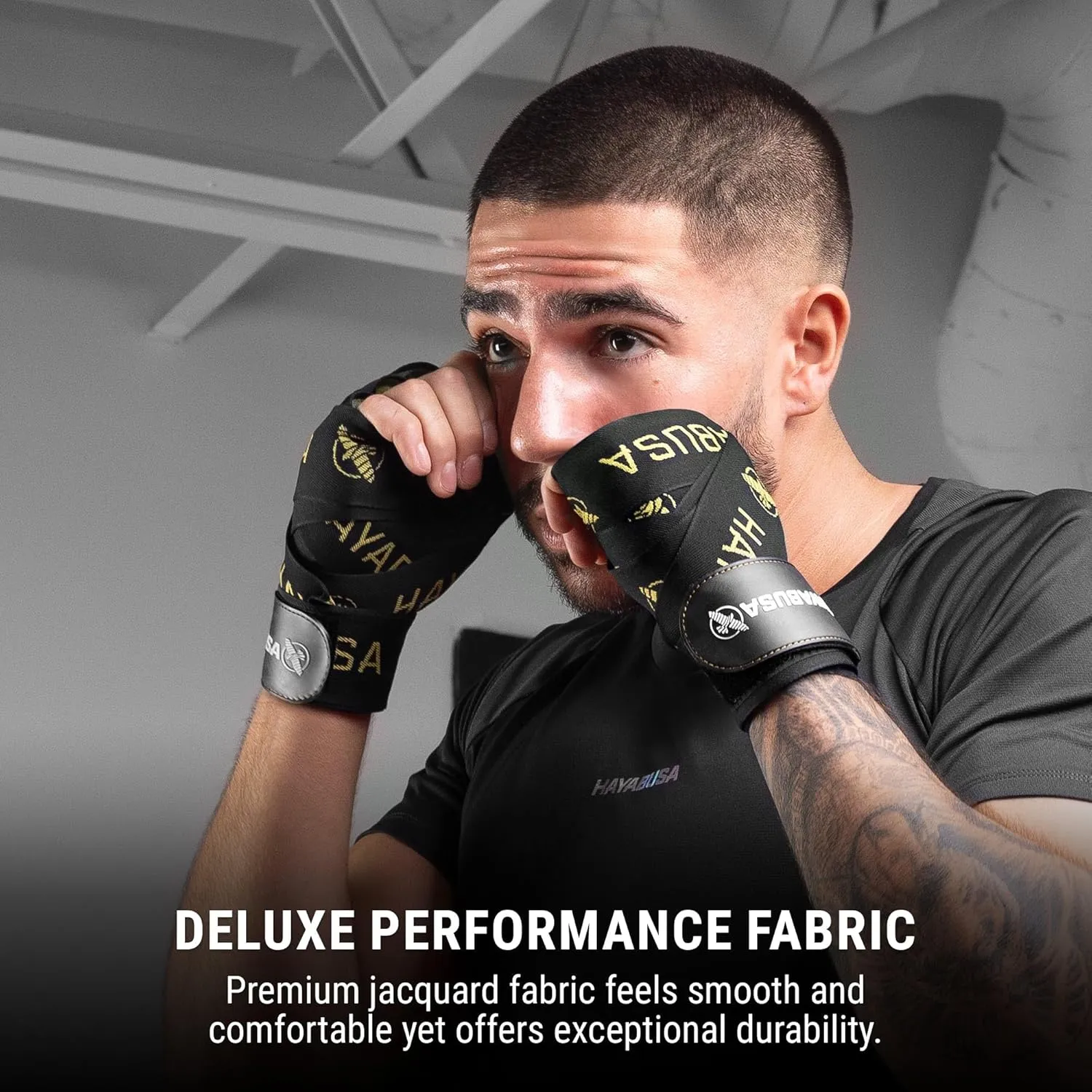 Hayabusa Deluxe Boxing Hand Wraps for Men and Women MMA, Kickboxing and Muay Thai - 4 Colors, 180 inches