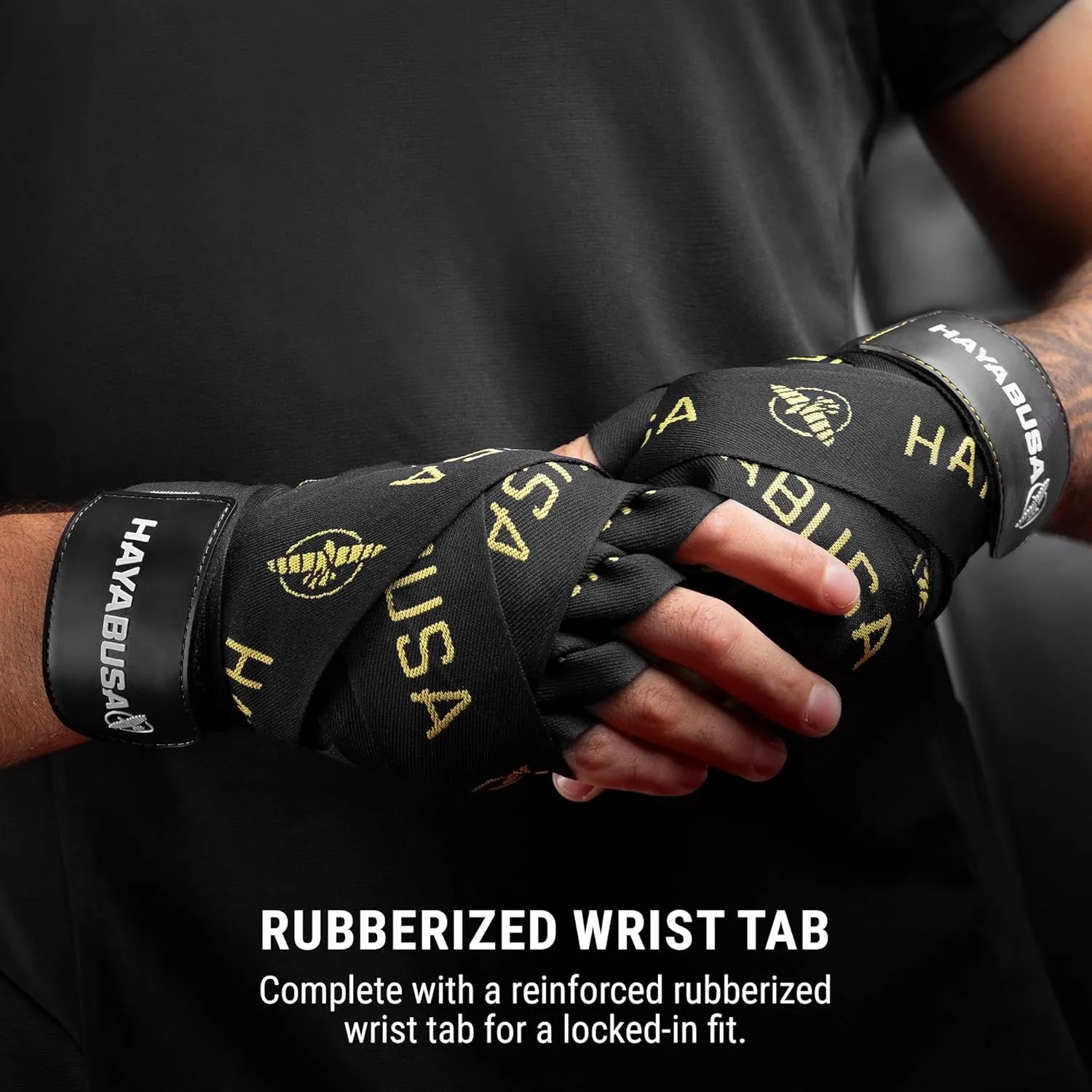 Hayabusa Deluxe Boxing Hand Wraps for Men and Women MMA, Kickboxing and Muay Thai - 4 Colors, 180 inches