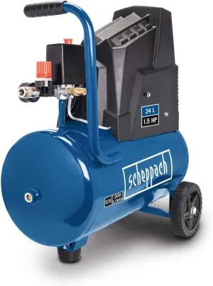 HC30ox Air Compressor | 1100W | Oil-Free | 24L Tank | 8 Bar | 200 L/min | Quick Coupling & Wheels