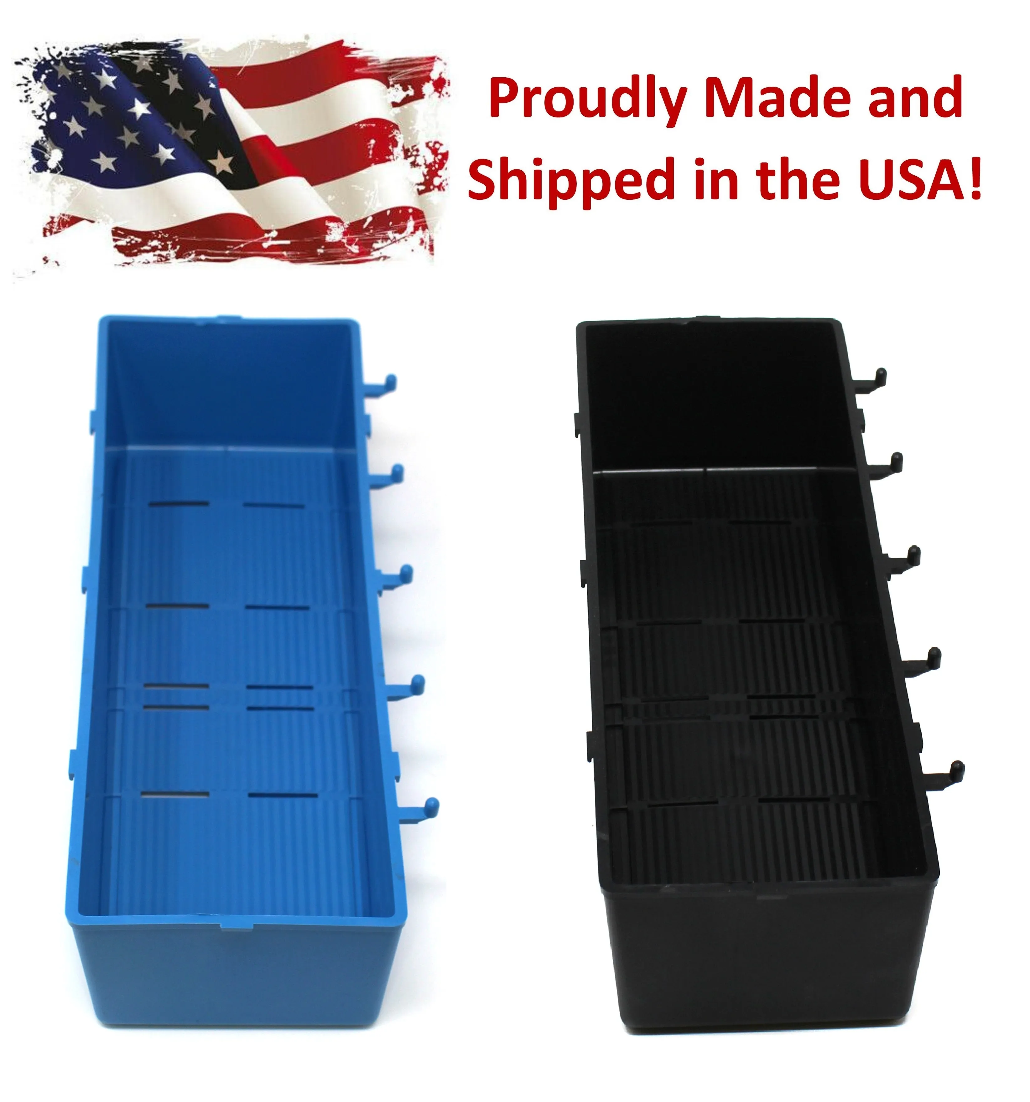 Heavy Duty Peg Board Storage Bin - Parts Storage Bins Hooks to Peg Tool Board Workbench Craft