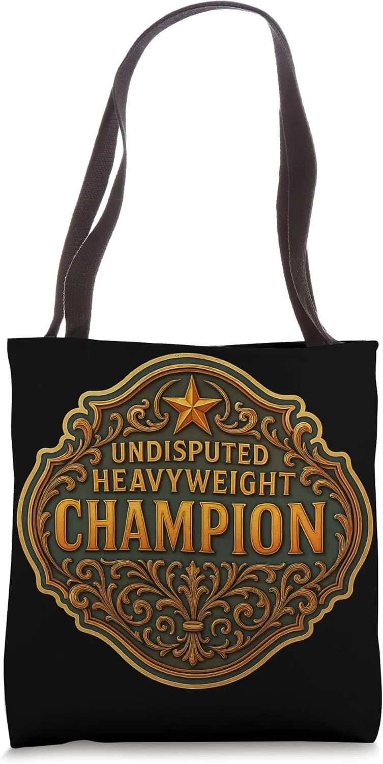 Heavyweight Champion MMA Boxing Kickboxing Champ Belt Tote Bag