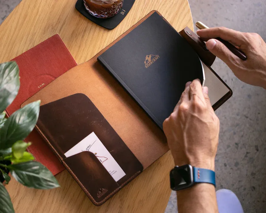 Hemingway A5 Notebook Leather Organizer Case