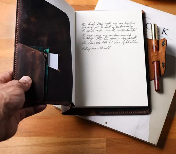 Hemingway A5 Notebook Leather Organizer Case