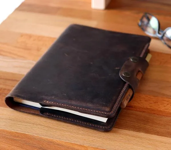 Hemingway A5 Notebook Leather Organizer Case