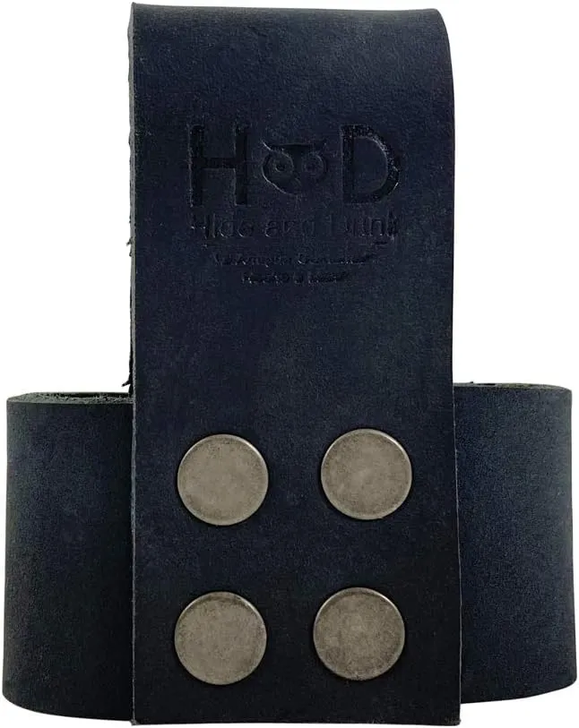 Hide & Drink, Hammer Holder with Belt Loop, Waist Axe Holster, Rustic Tool Organizer, Woodwork, Thick Full Grain Leather, Handmade